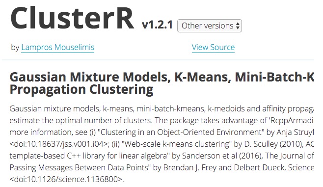 大家一起來學R（特別篇二）：機器學習ML套件-ClusterR